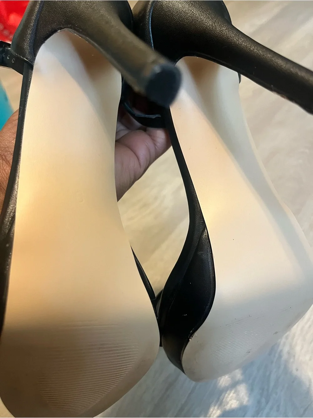 FSJ Black Strappy High Heel‎ Sandals
